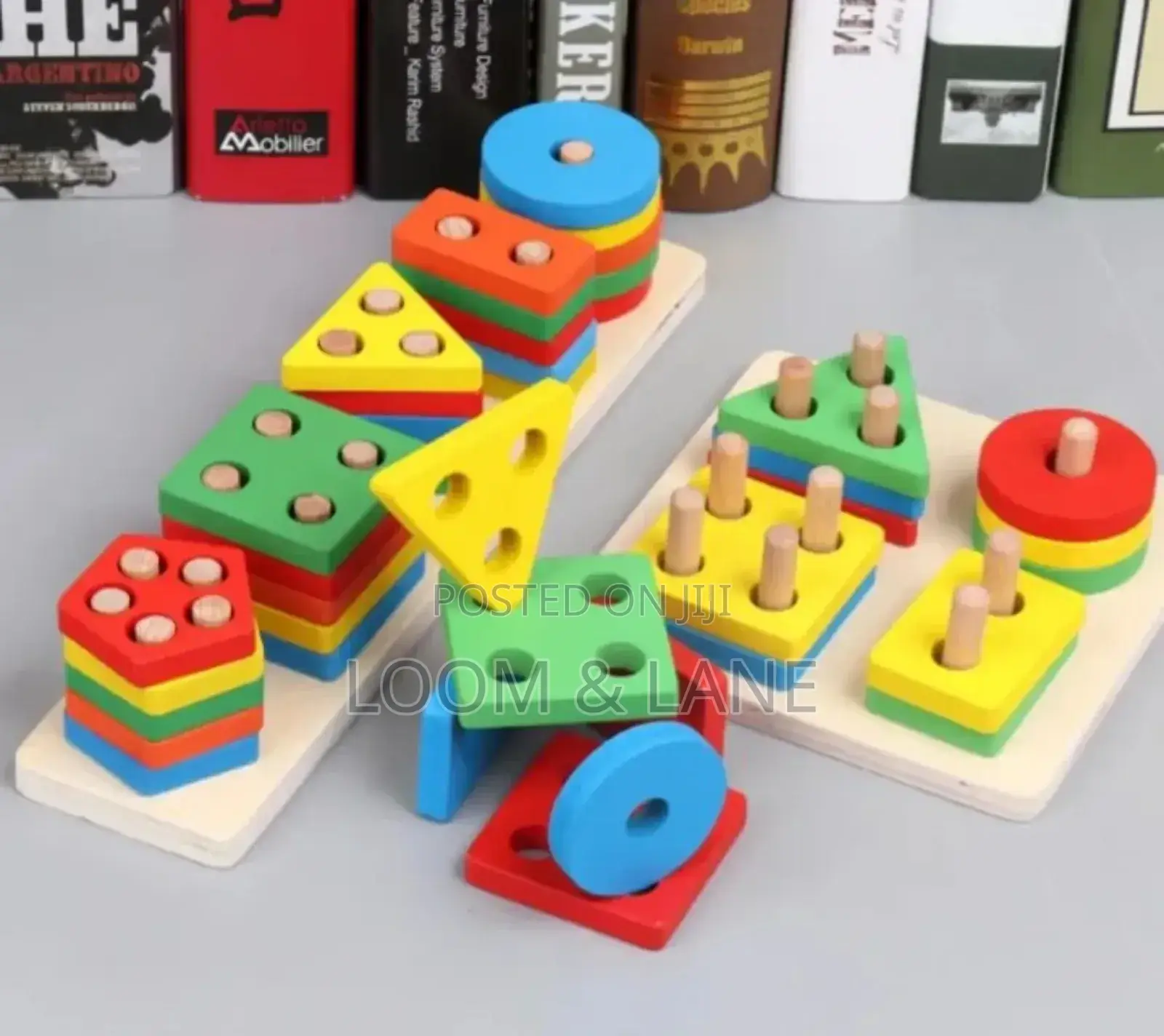 Montessori Wooden Colored Shape Sorter