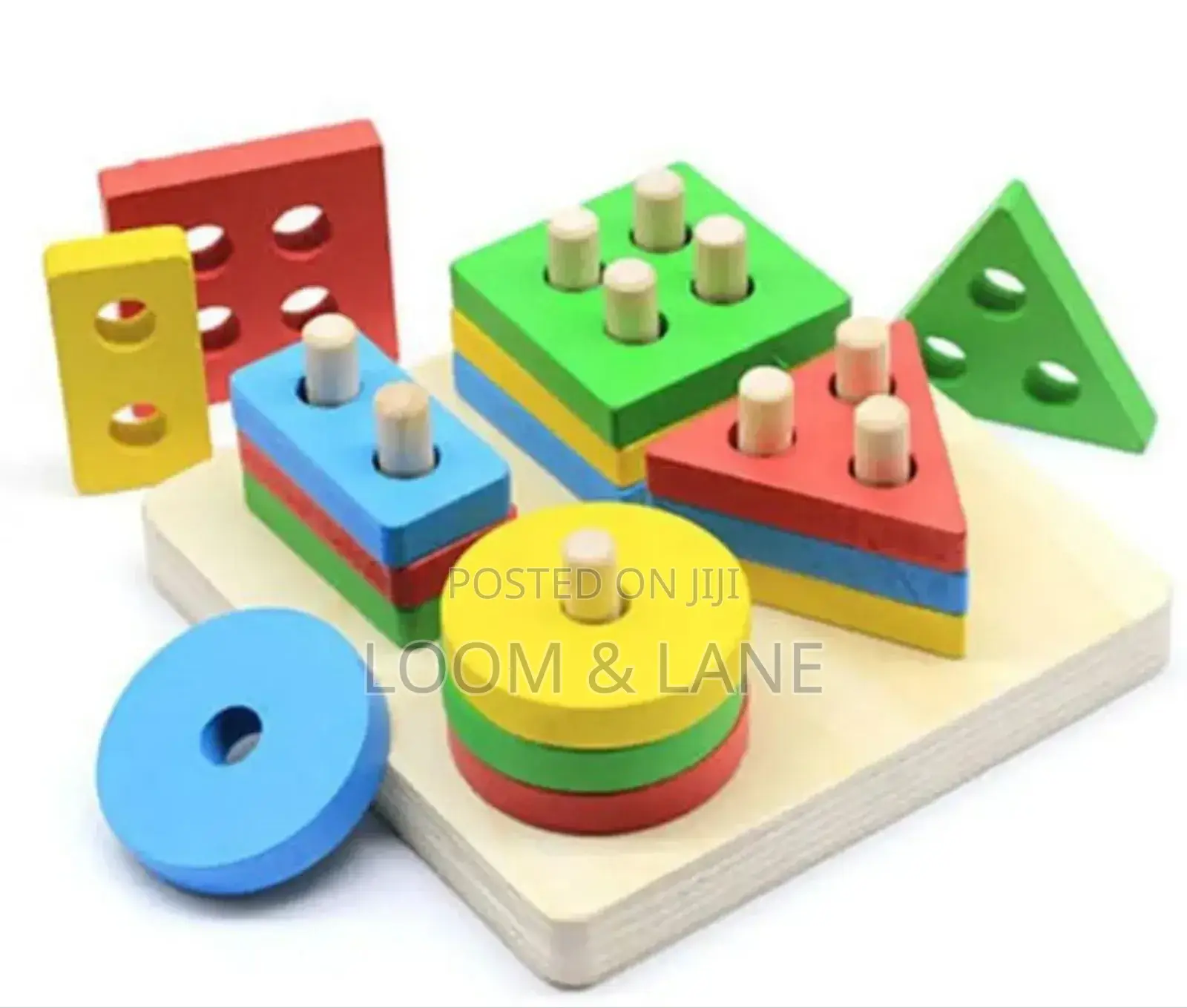 Montessori Wooden Colored Shape Sorter
