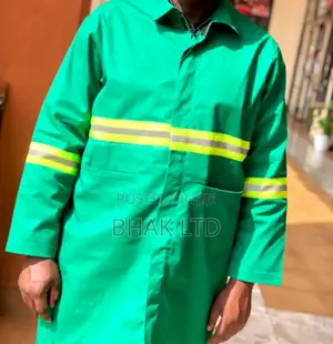 Green Polycotton Dust Overcoats