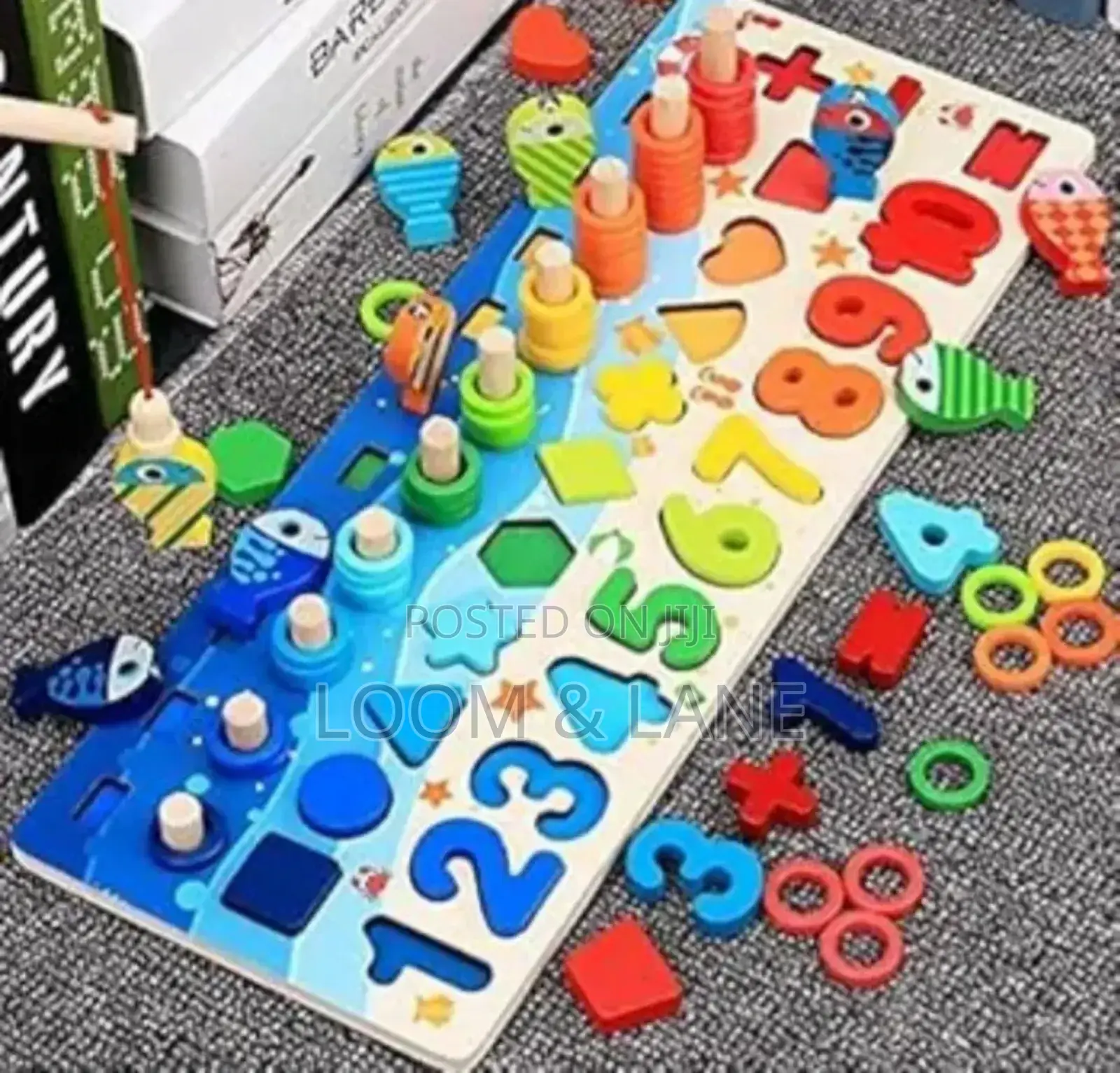 Educational Wooden Numbers/ Letters Board