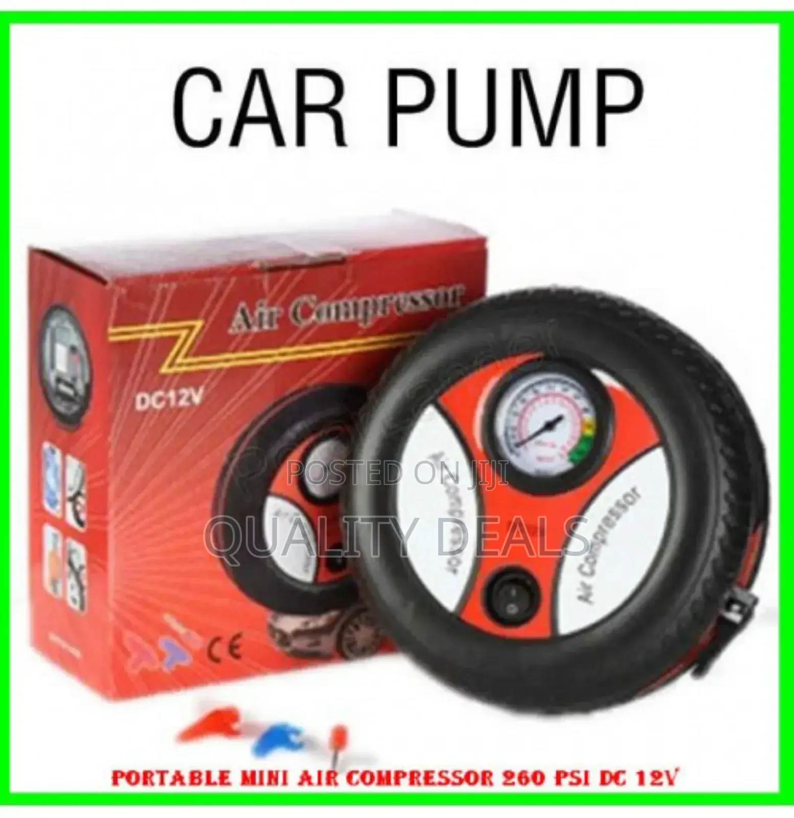 Portable Mini Car Tire Inflator Air Compressor