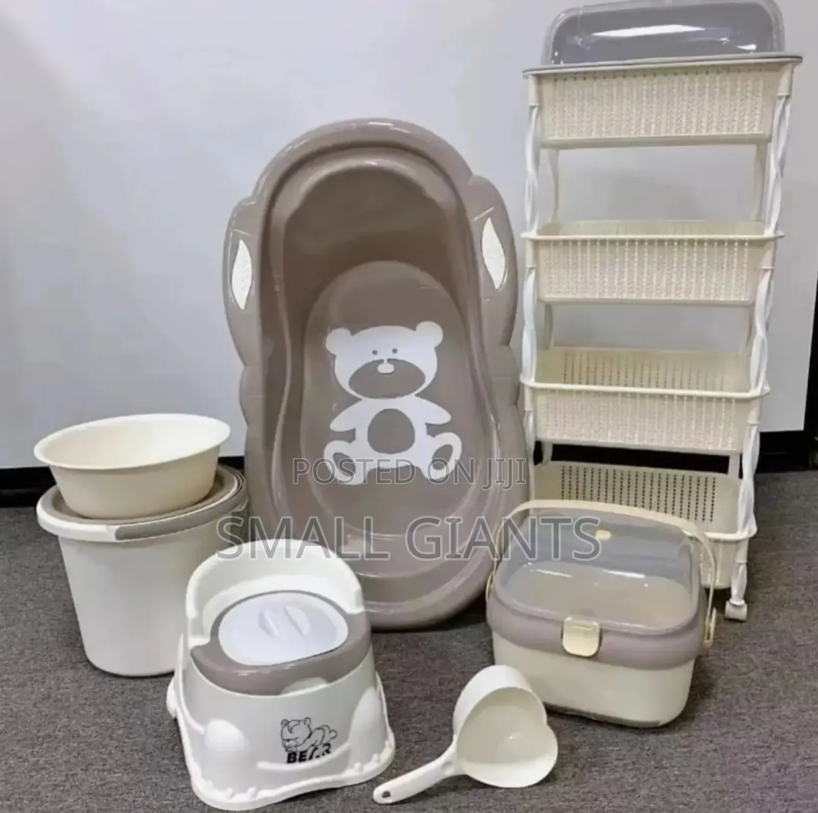 Baby Bath Kit Set With Baby Storage Shelf