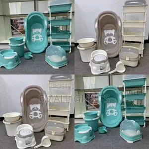 Baby Bath Kit Set With Baby Storage Shelf