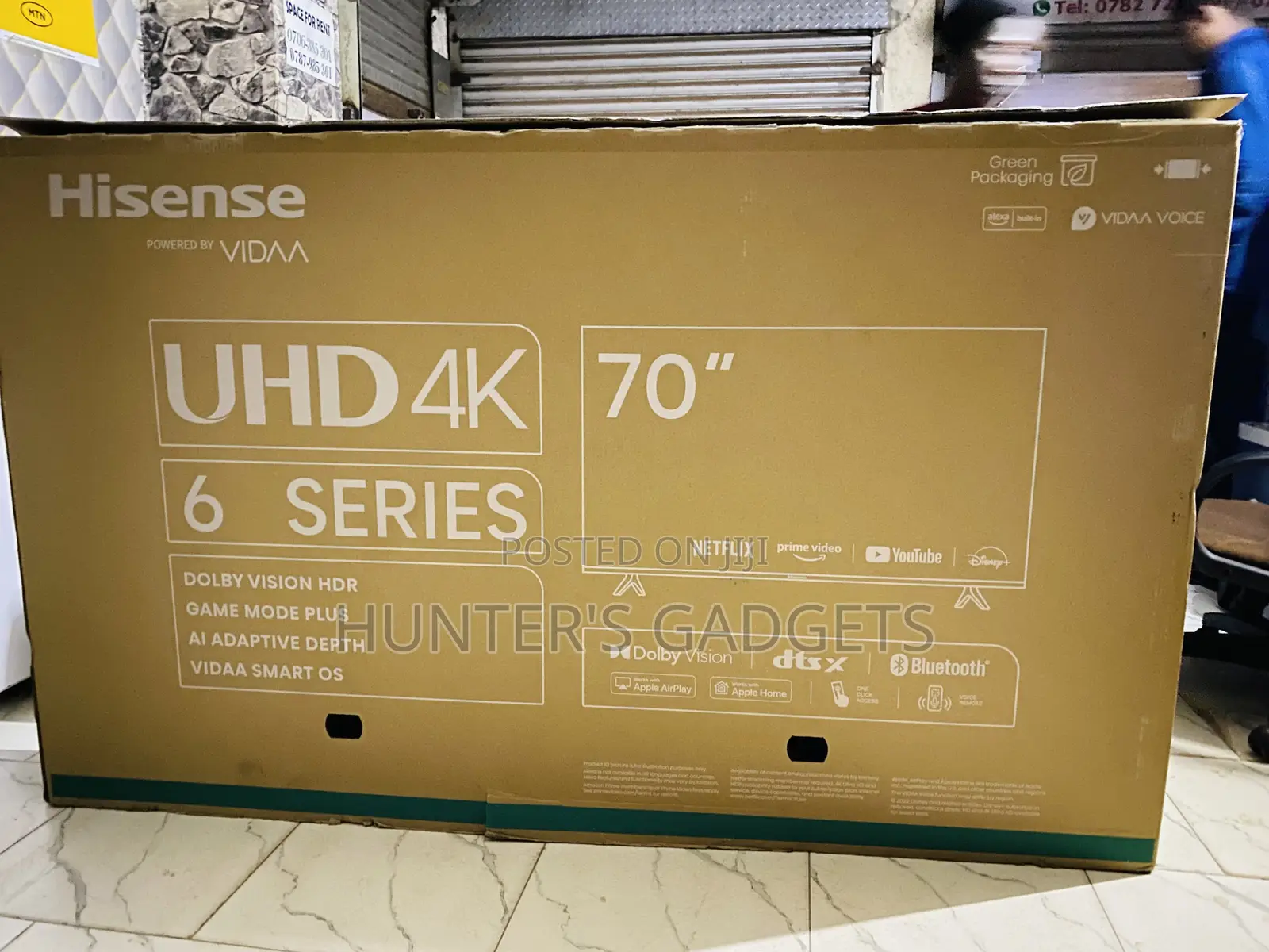 Hisense 70 Inch Smart Uhd A6 Series With Alexa Brand New