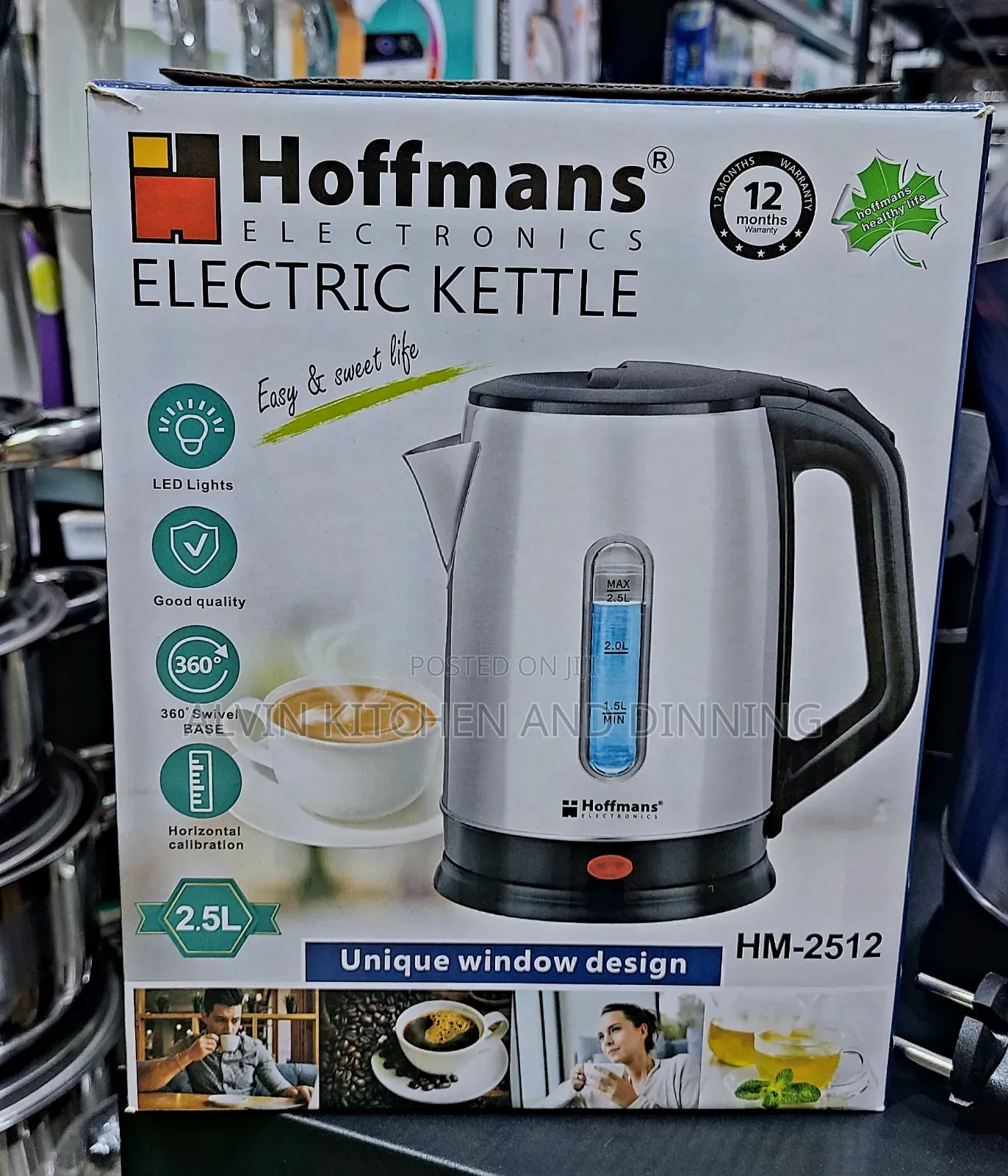Electric Kettle Hoffman 2.5L