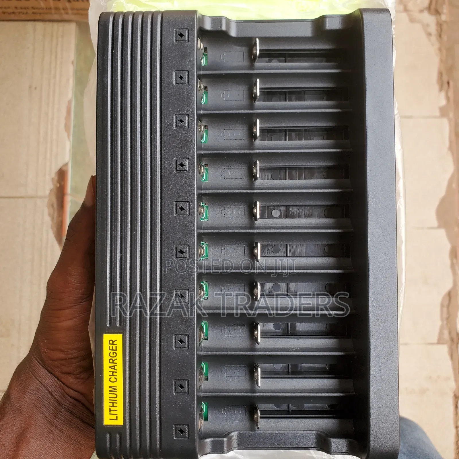 Lithium Ion Battery Charger 10-Slot for 3.7V 18650 Multi