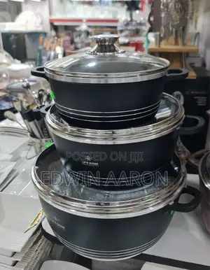 3pcs Life Smile Non-Stick Cookware/Dishes