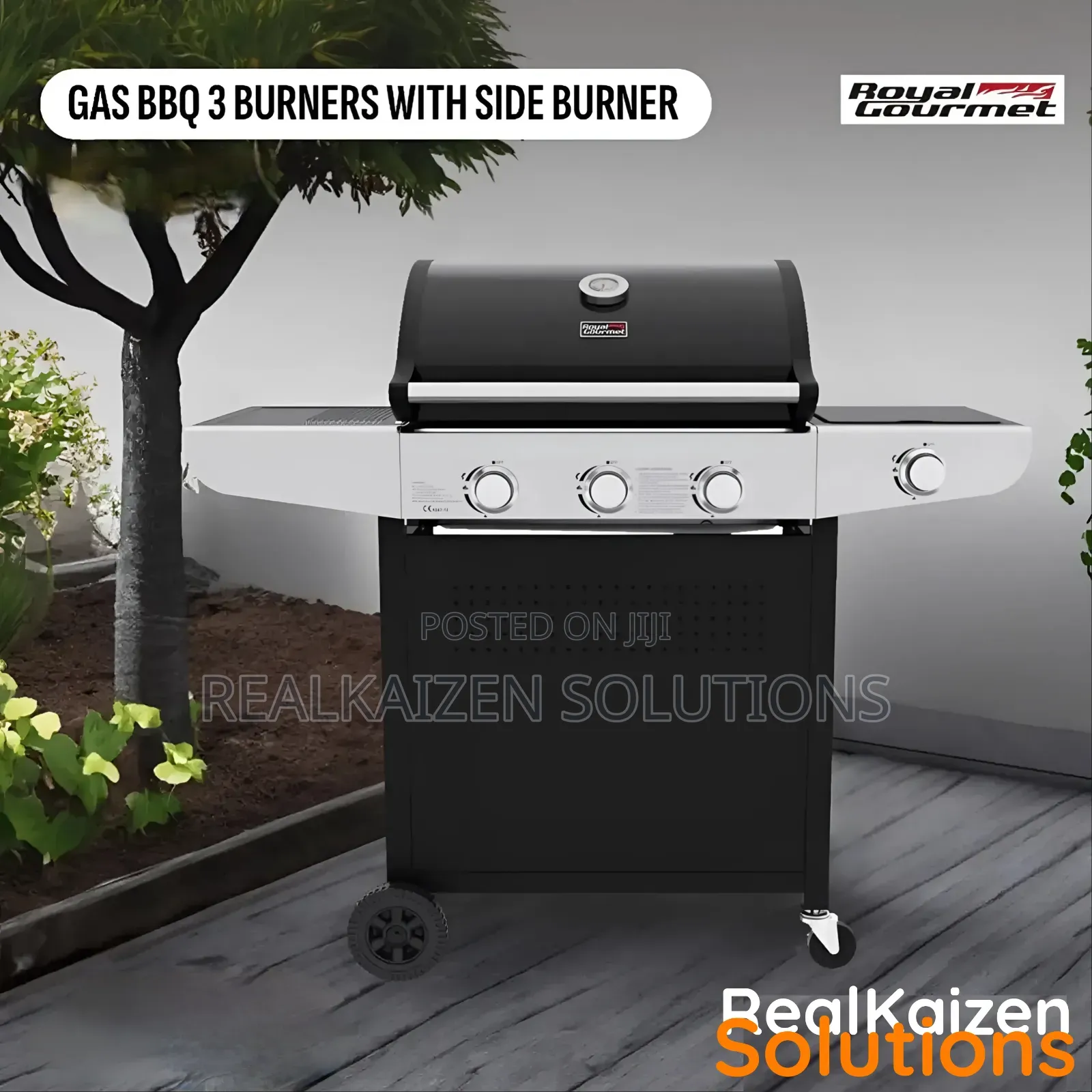 USA ROYAL GOURMET | Gas BBQ | 3+1 Burners With Side Burner