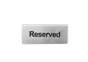 Stainless Steel Hotel Table Sign Card