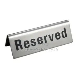 Stainless Steel Hotel Table Sign Card