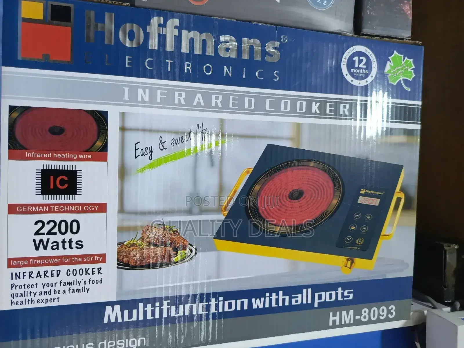 Hoffmans 2000w Infrared Cooker