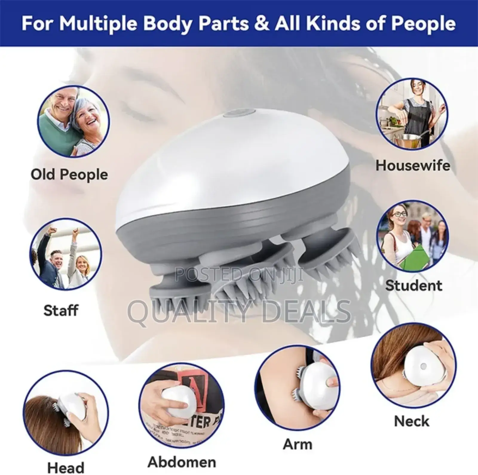 Electric Head Massager Wireless Scalp Massager