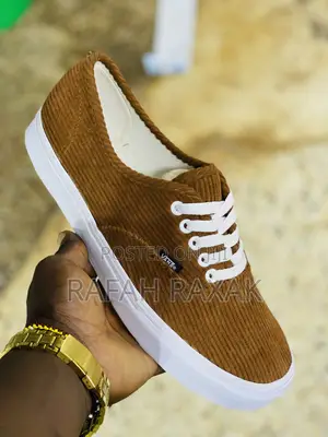 Original Brown Velvet Vans Off the Wall Sneakers