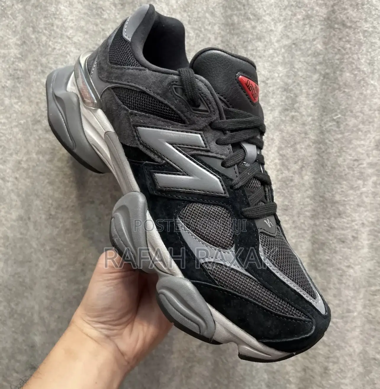 Original New Balance 9060 Black Castlerock Sneakers