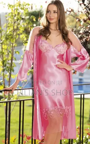 Women's Satin Night Gown Set