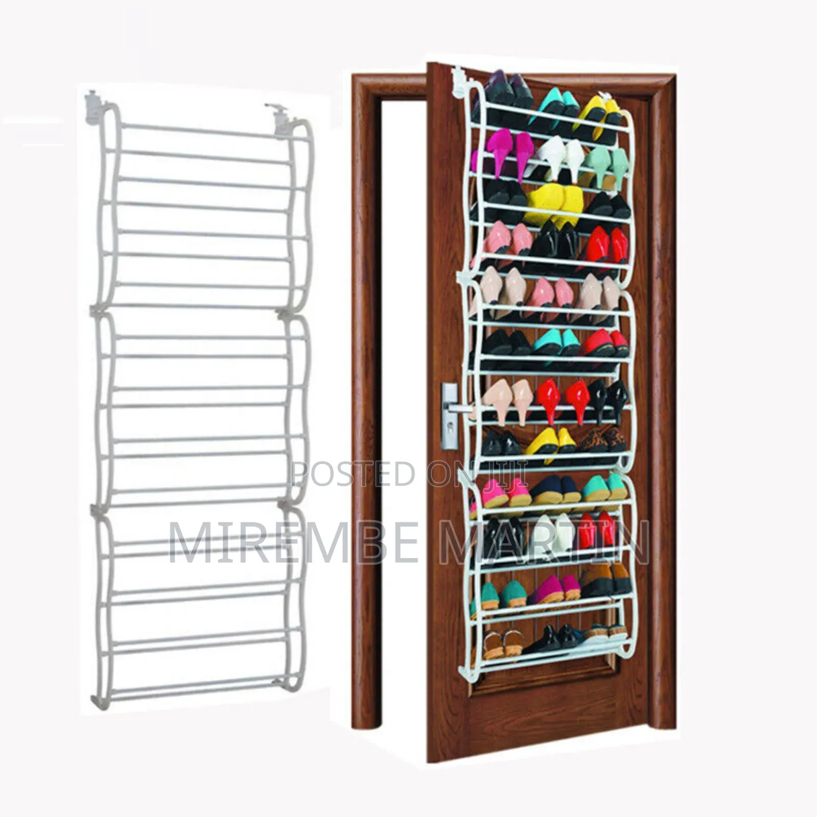 Metallic Door Shoe Rack