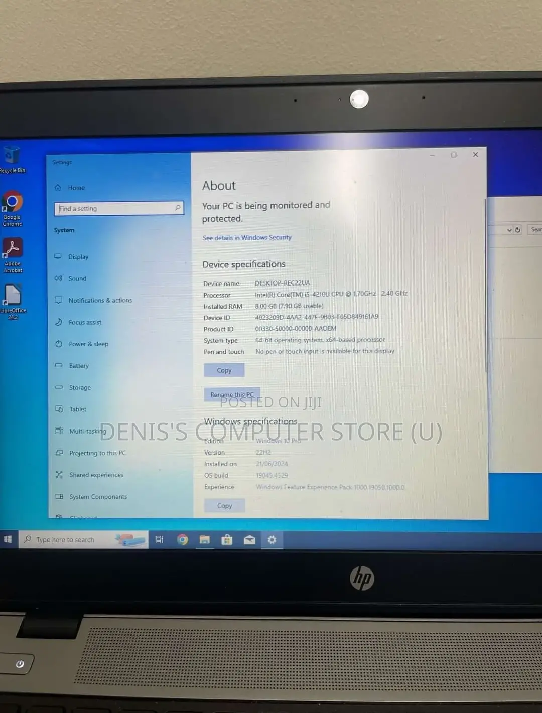 Laptop HP EliteBook 840 4GB Intel Core I5 HDD+SSD 512GB