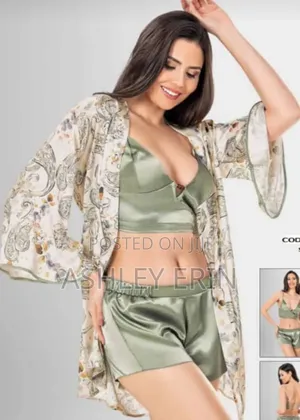 Photo - 3pcs Women's Satin Night Wear