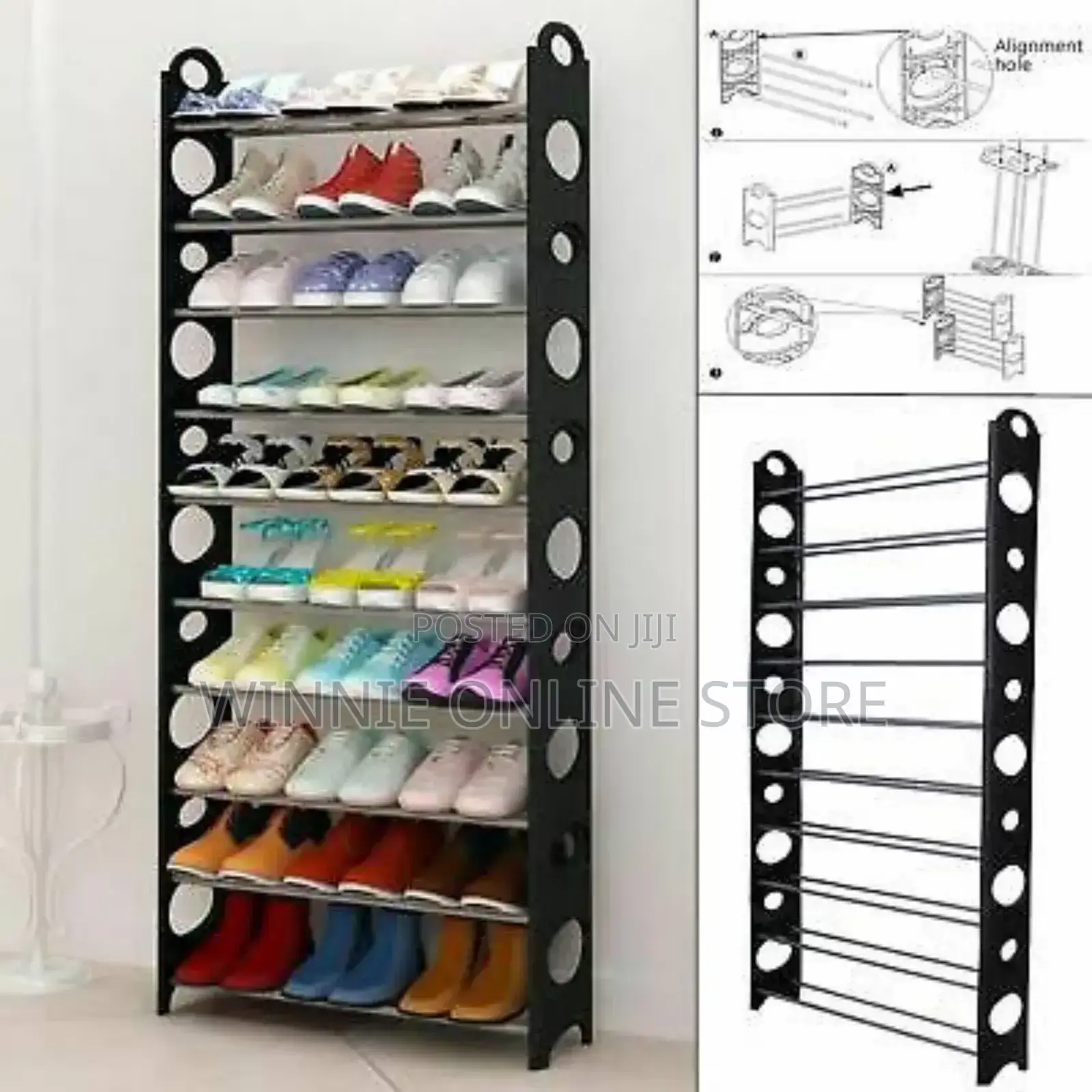 10 Tier Shoe Rack Restocked