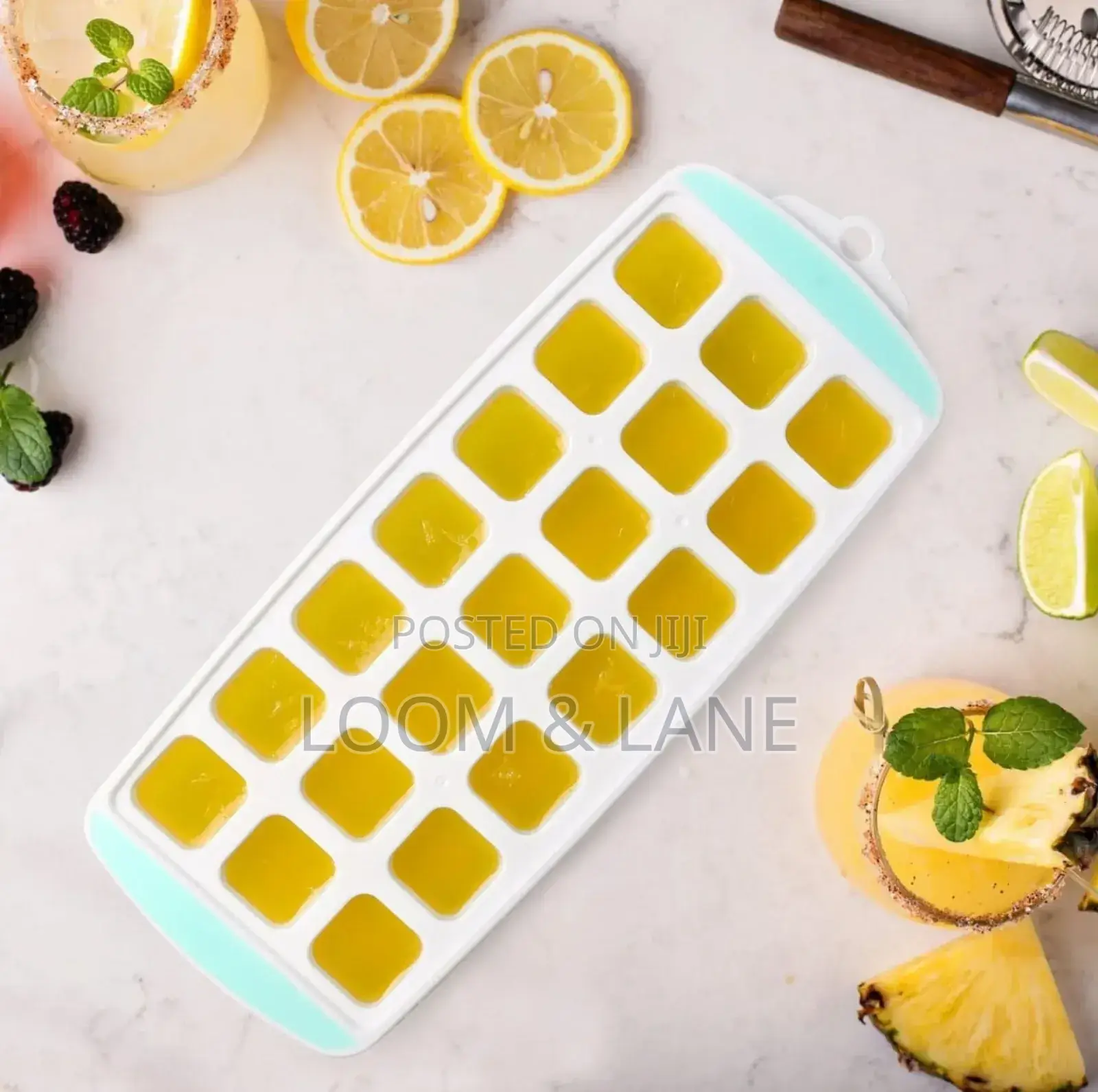 Ice Cube Tray With Removable Plastic Lid