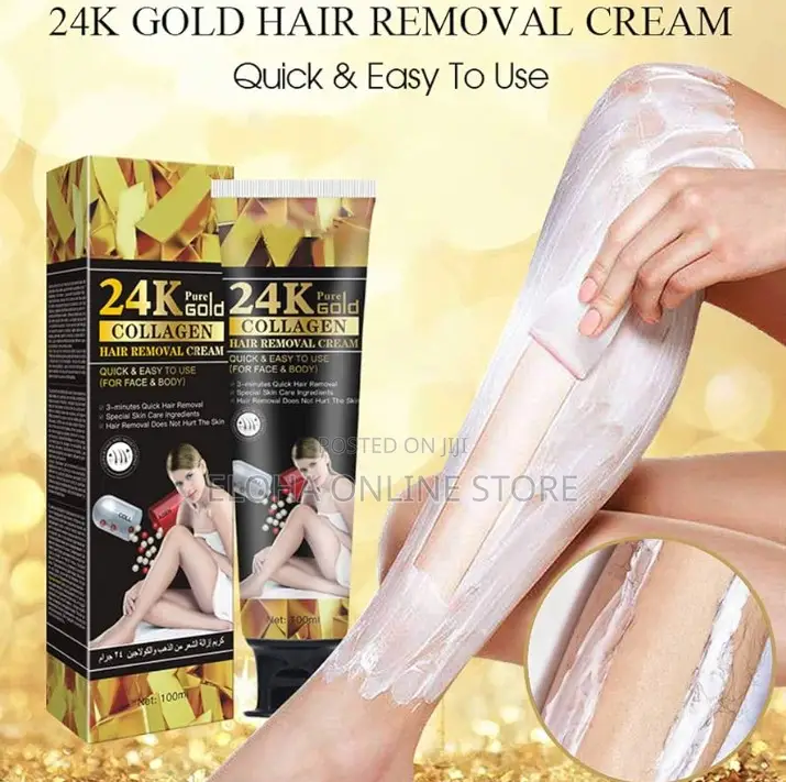 Gold Collagen Hair Removal Cream
