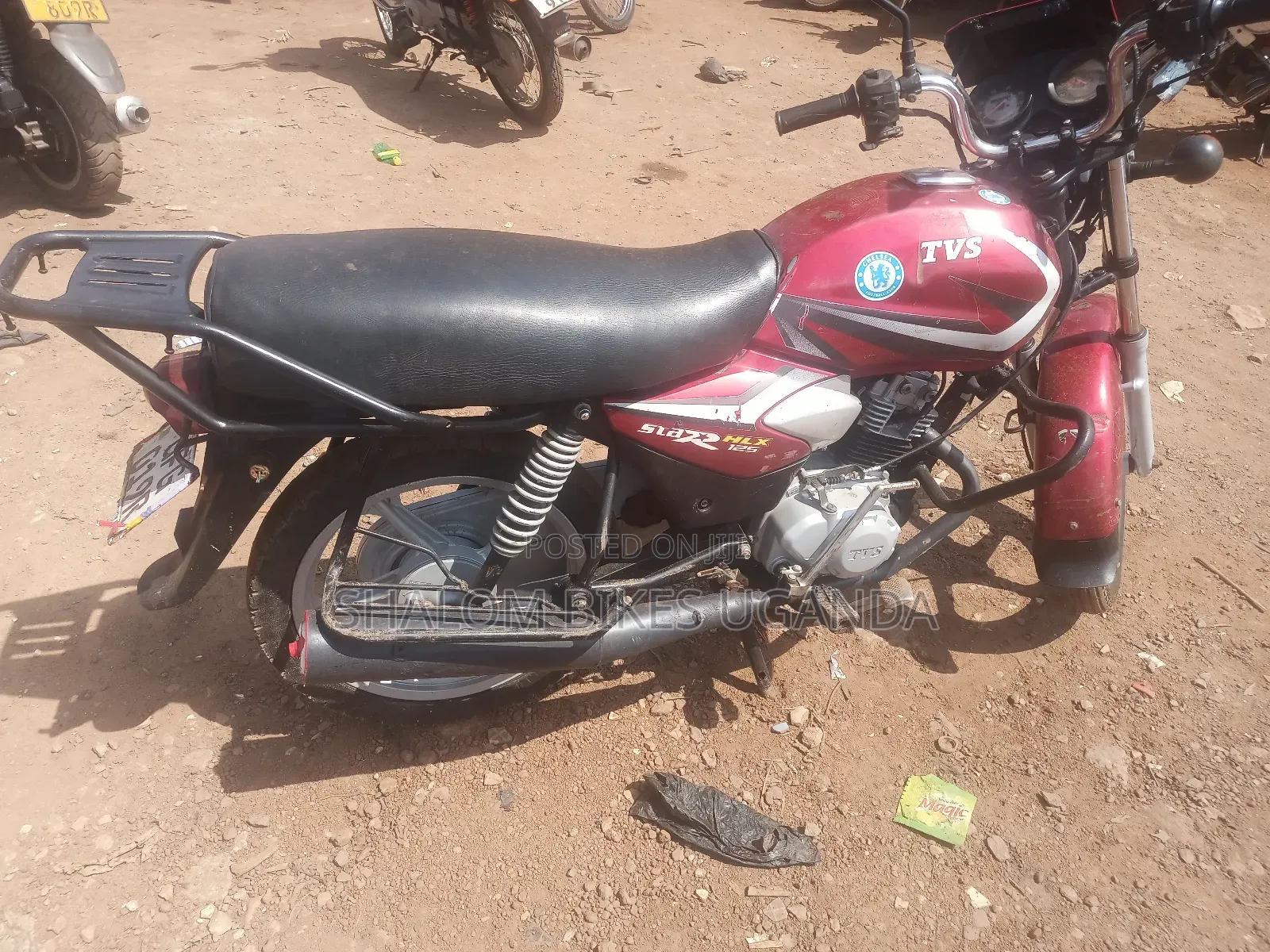 TVS HLX 125 2020 Red