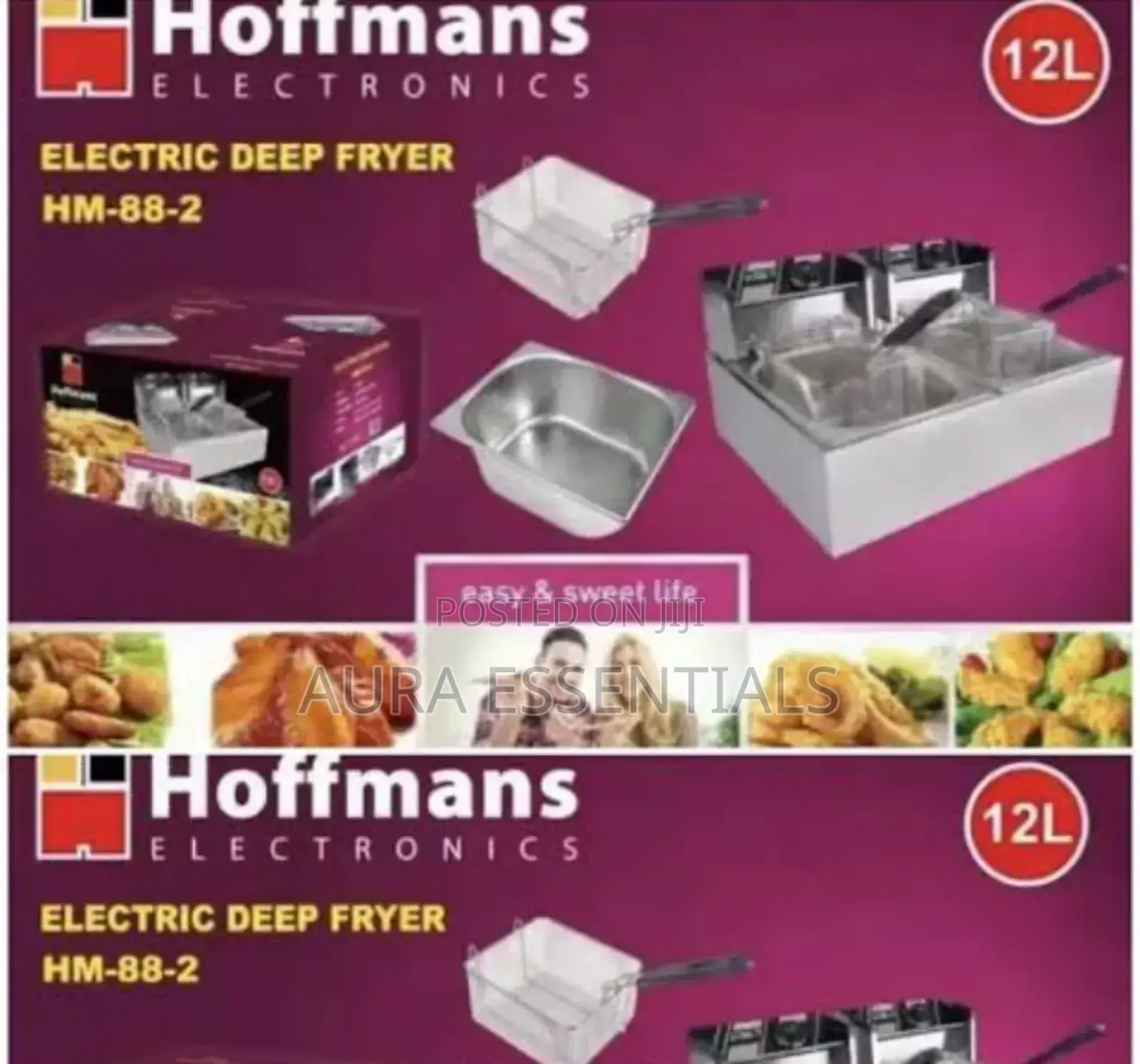 Hoffmans HM-882 Electric Deep Fryer