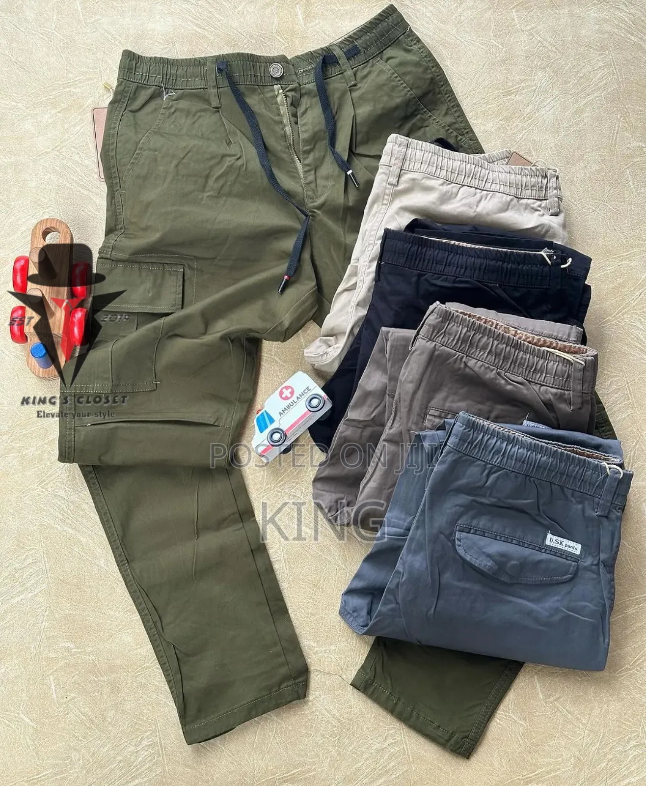 Merit Kaki Cargo Pants