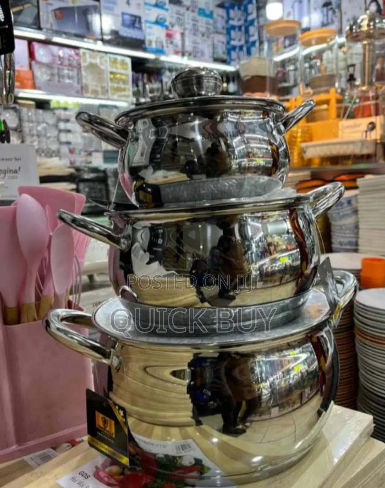 Elegant Grand Chef Stainless Cookware Serving Dishes (3pcs)