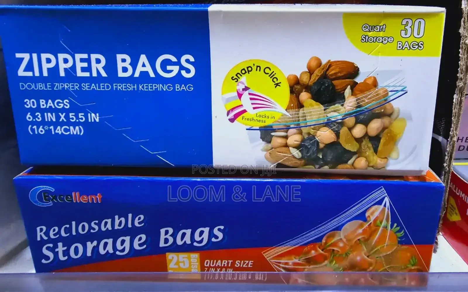 Reclosable Zipper Storage Bags