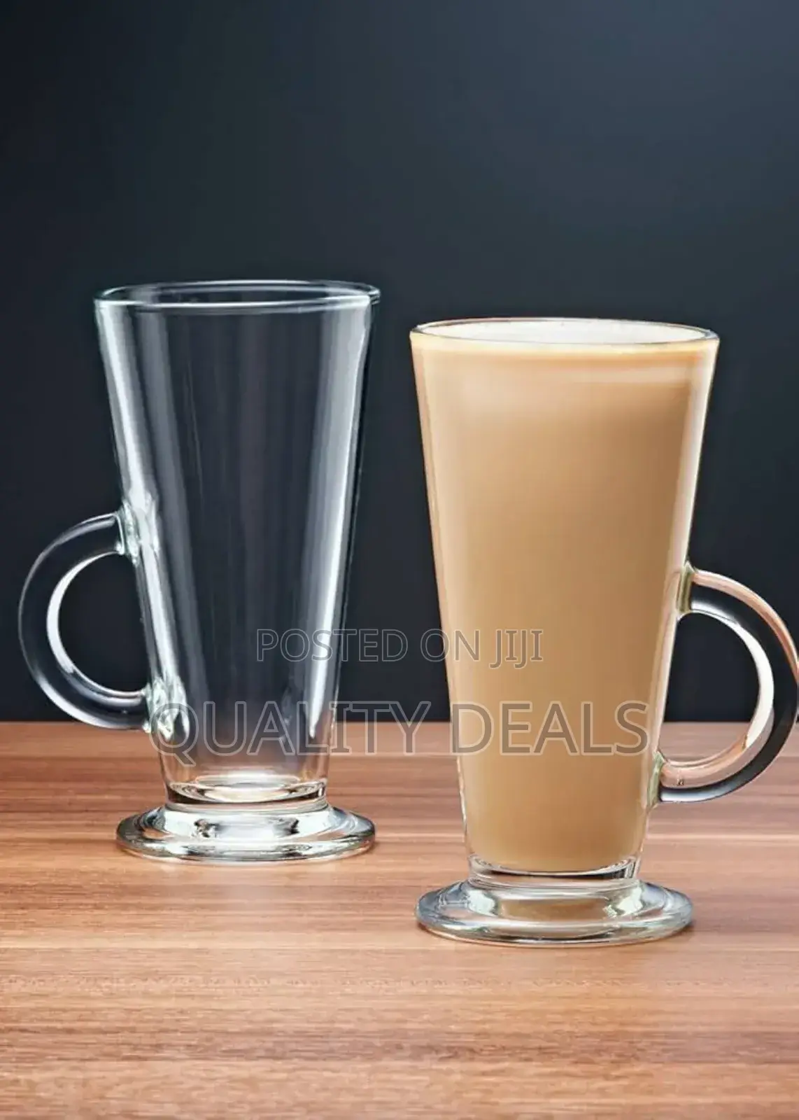 12pcs 280ml Latte Coffee Glass Mugs
