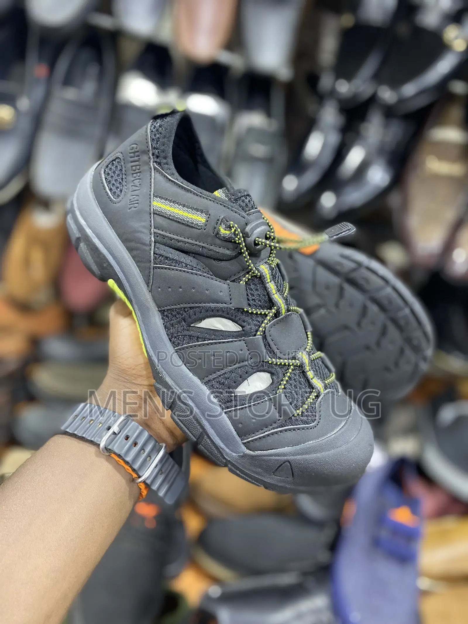 Men’S Casual Genuine Open Flat Shoes