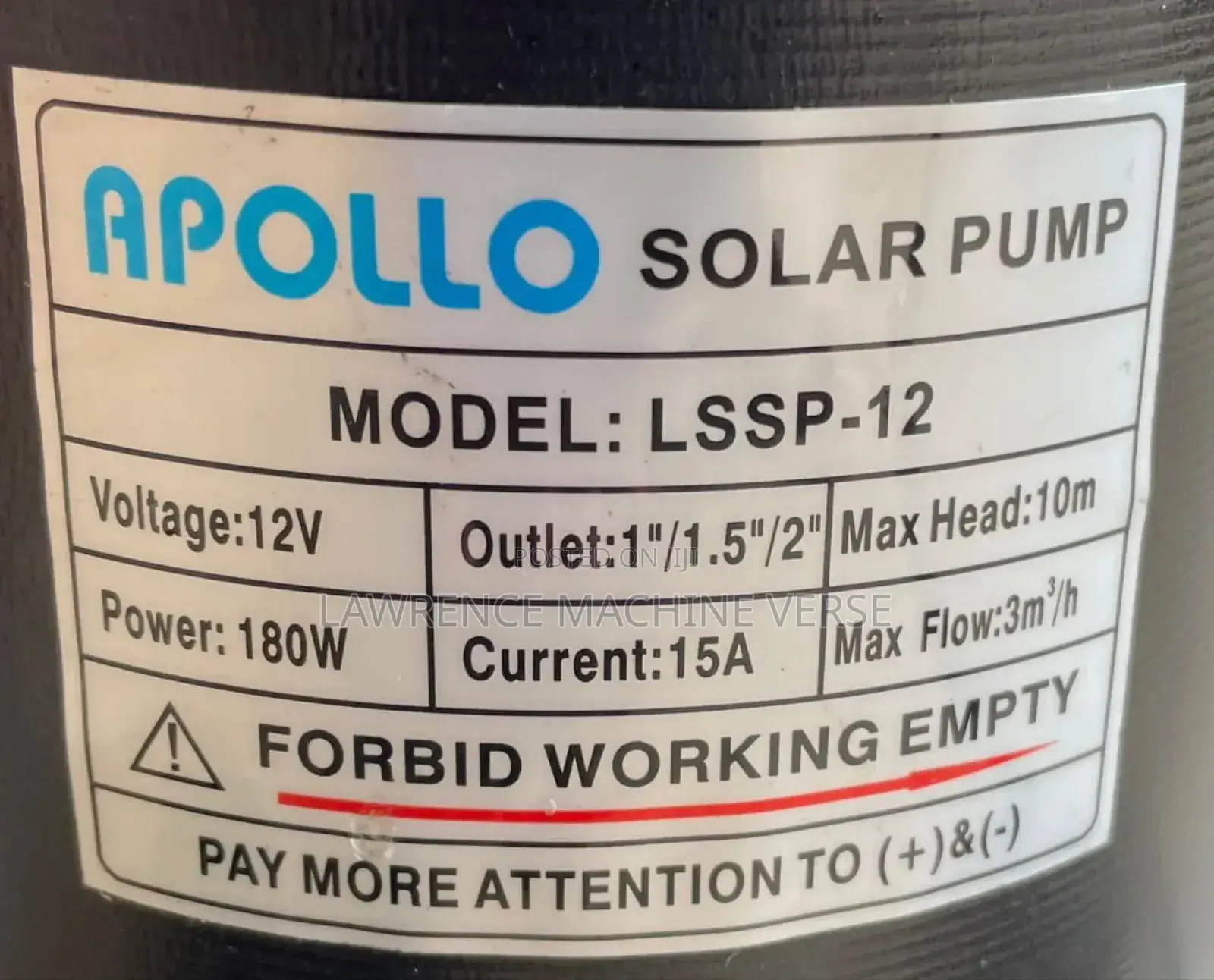 Solar Submersible Water Pump 10m