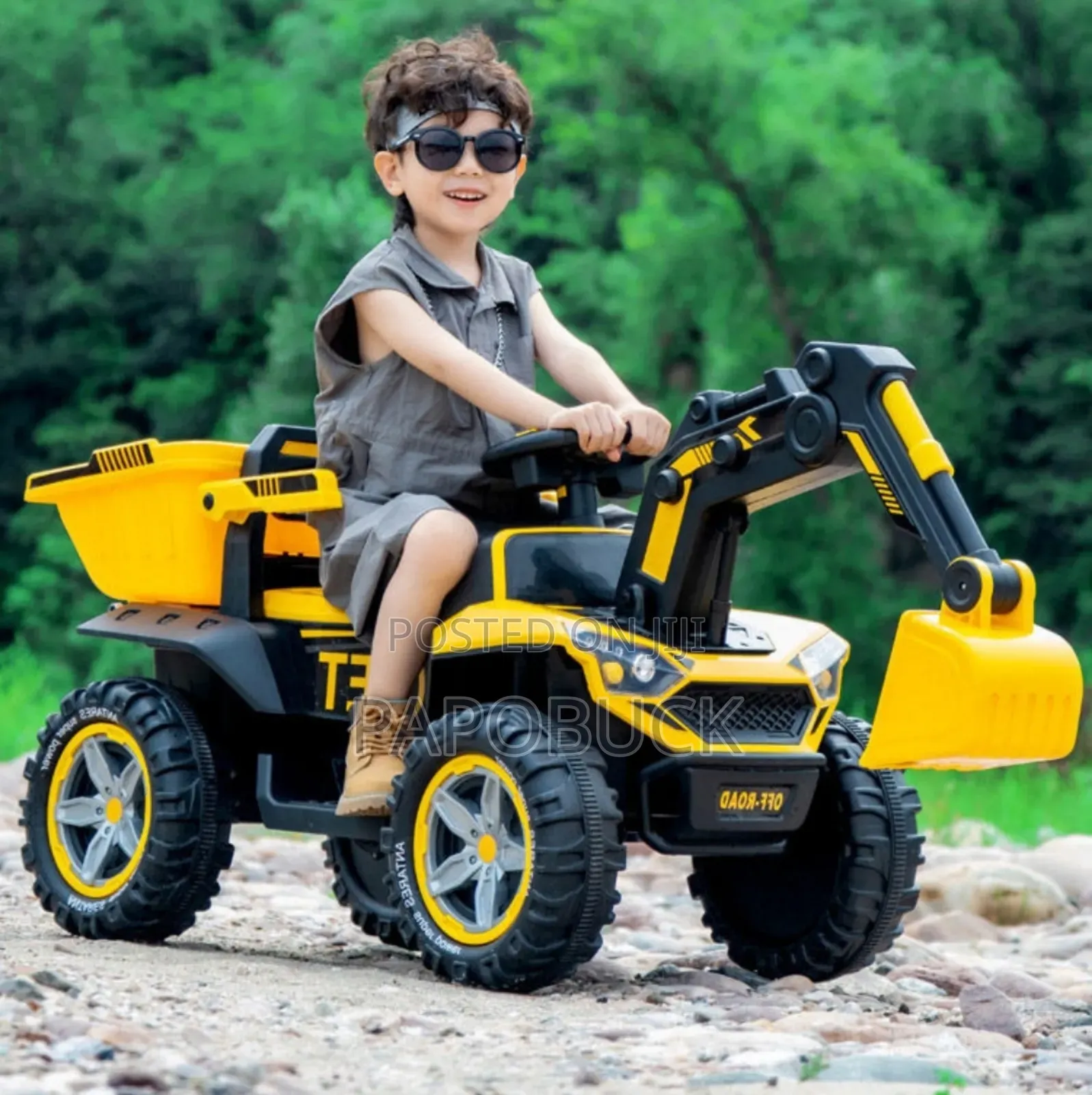 Super Large Kids 24v Excavator Car