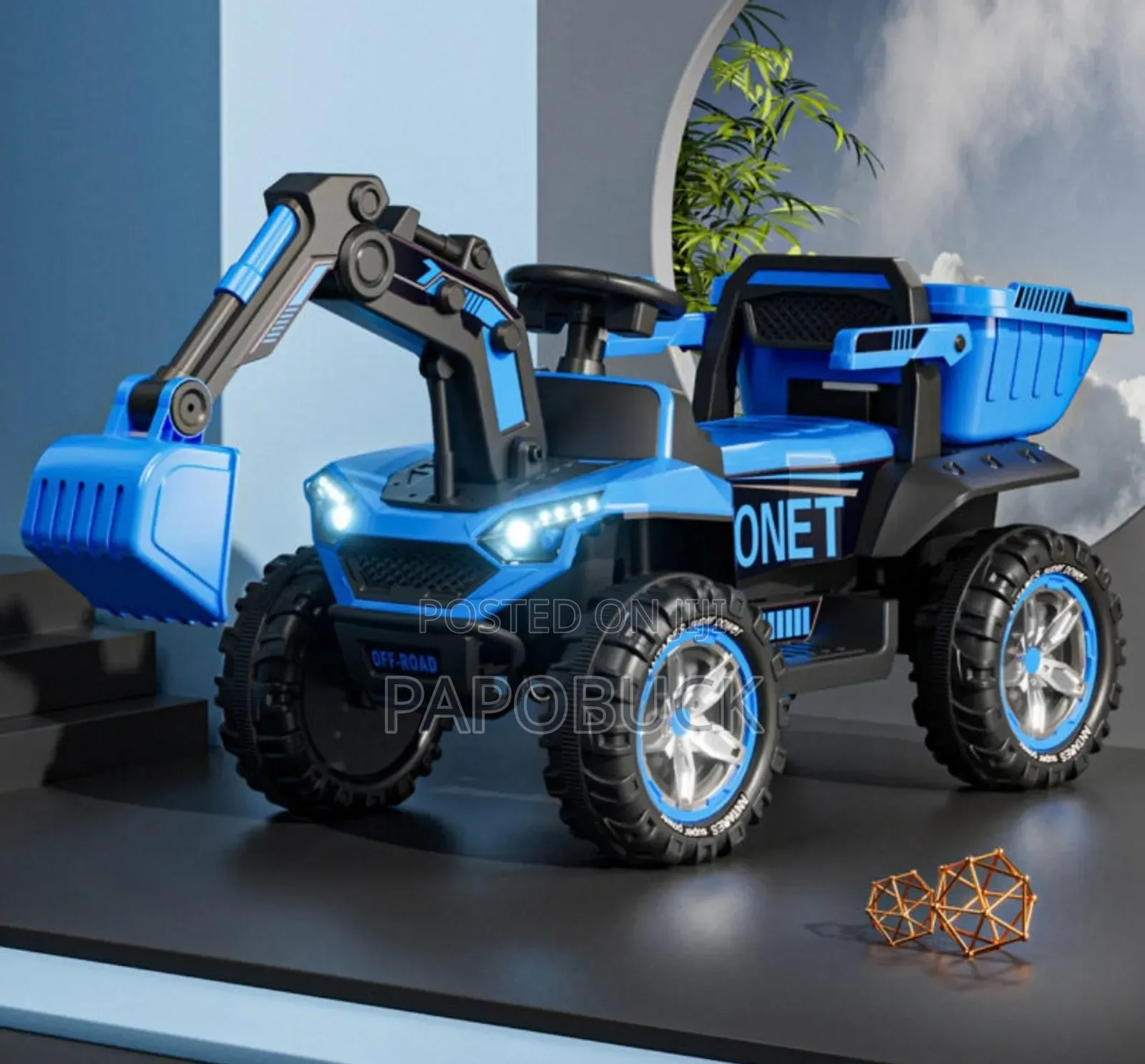 Super Large Kids 24v Excavator Car