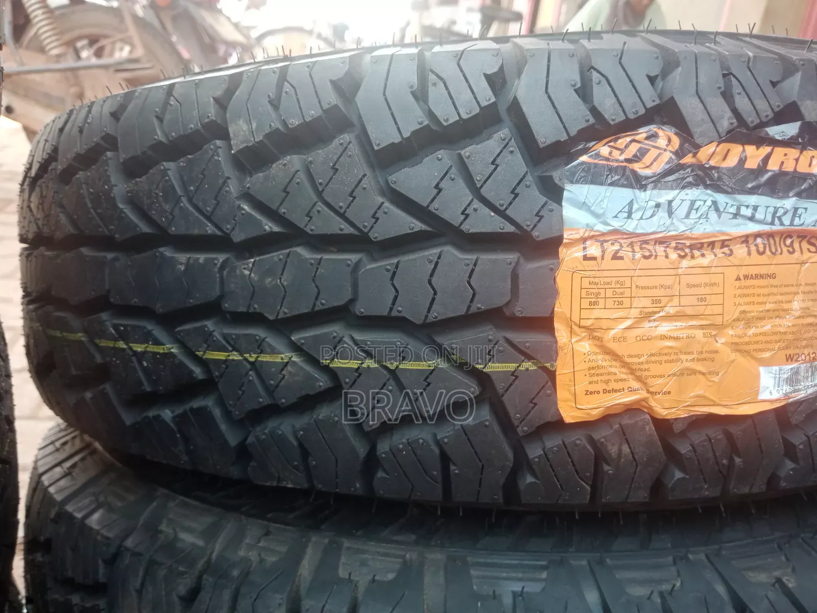 215/75r15 All Terrian With White Wall.