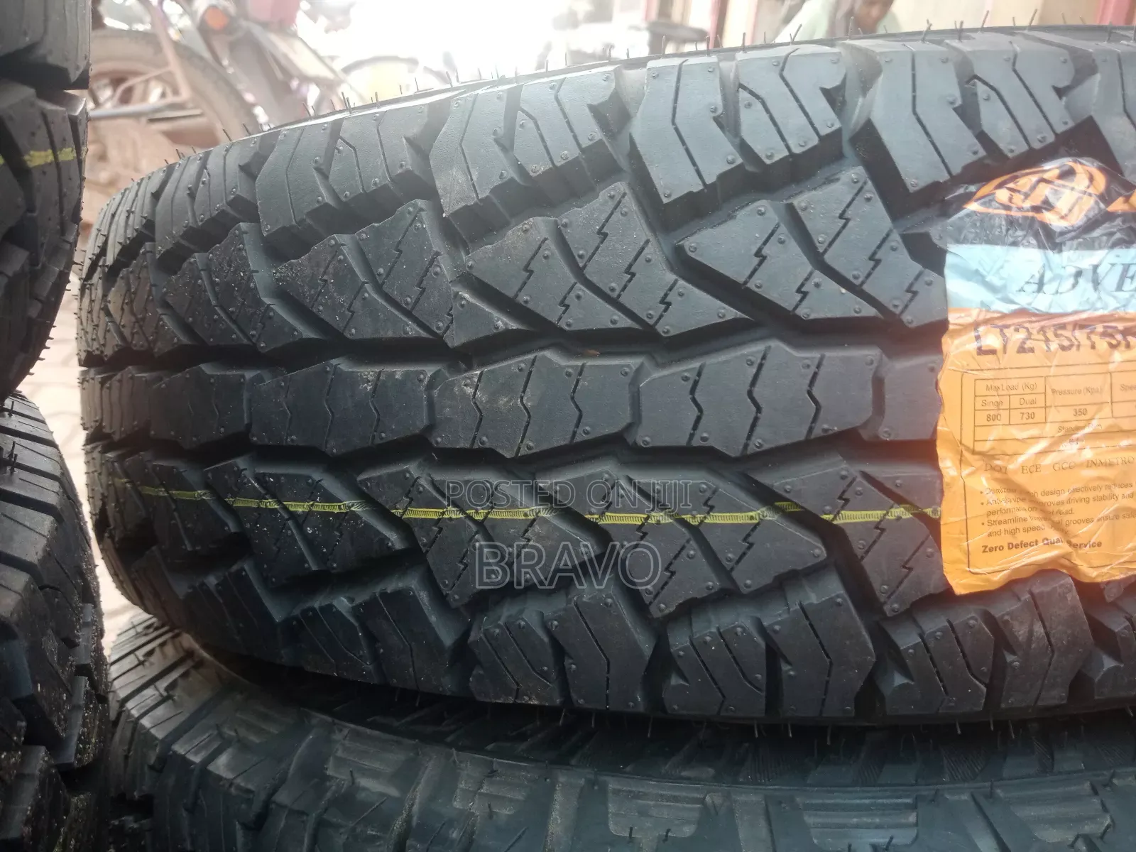 215/75r15 All Terrian With White Wall.