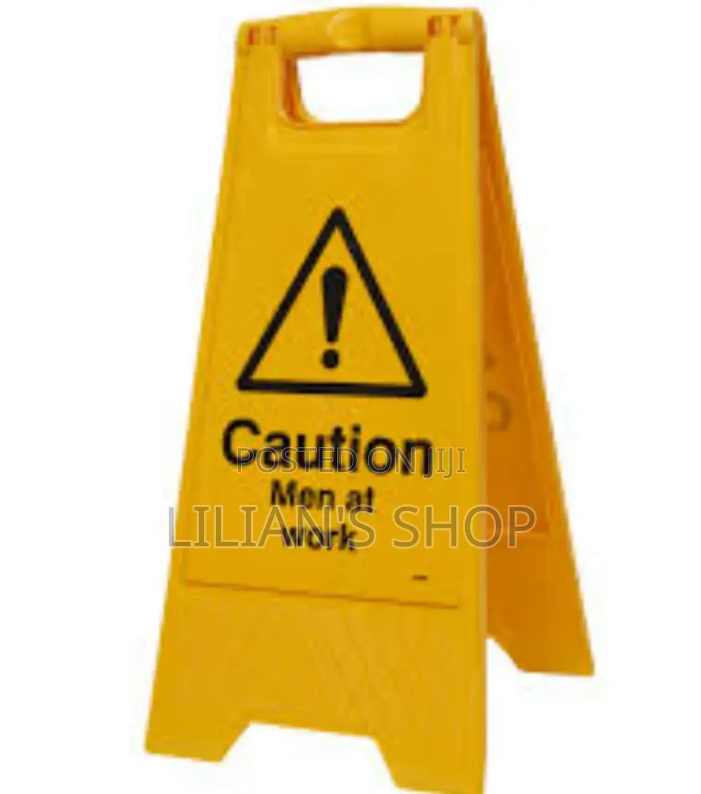 Reflective Caution Men At Work Sign