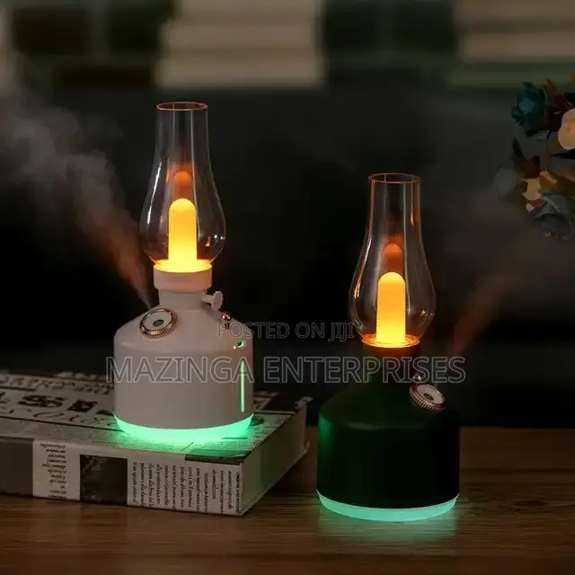 Retro Portable Rechargeable Lamp With Humidifier