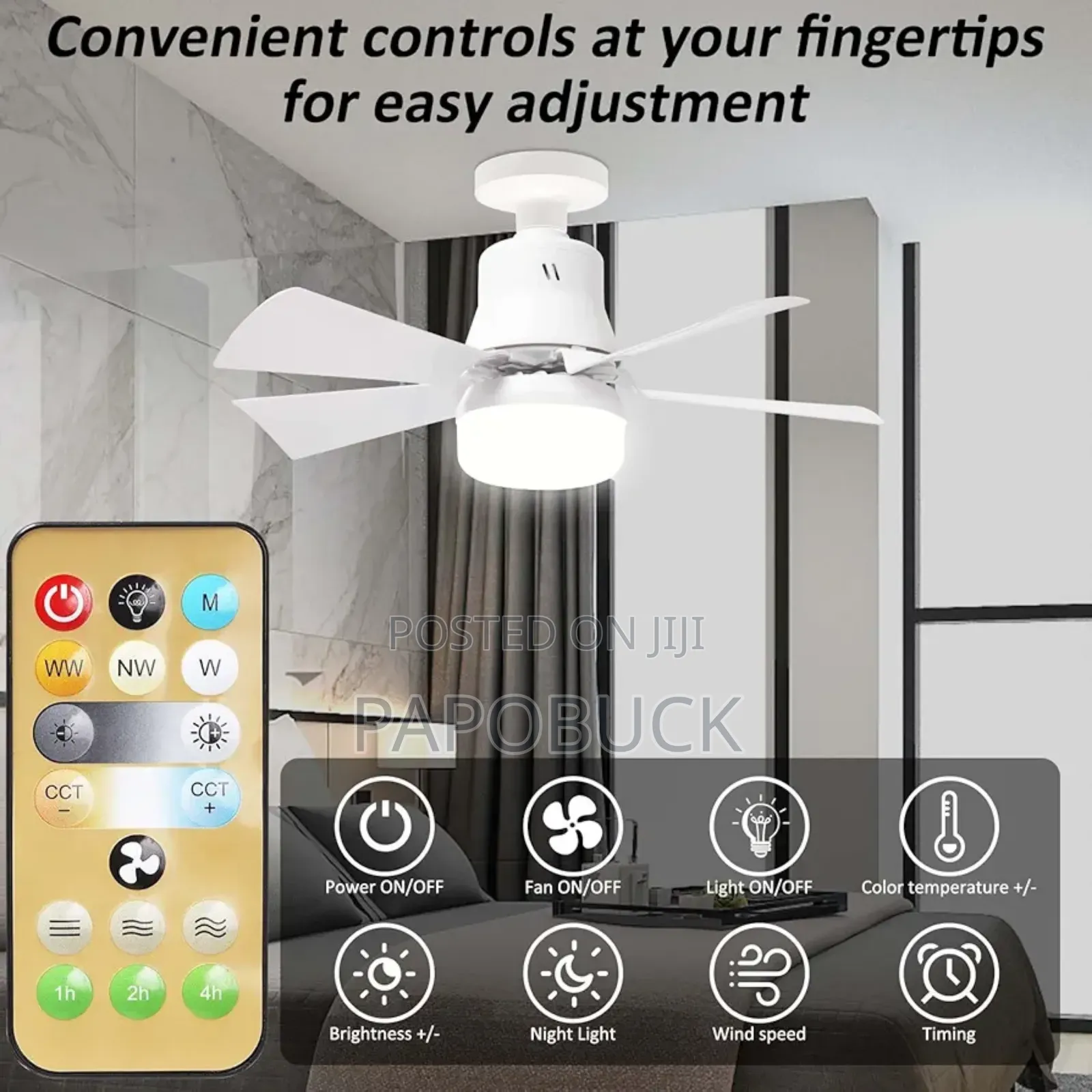 Socket Ceiling Fan Light