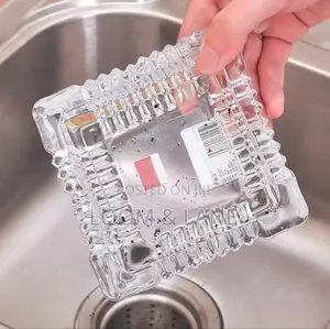 Crystal Clear Four Square Glass Ashtray