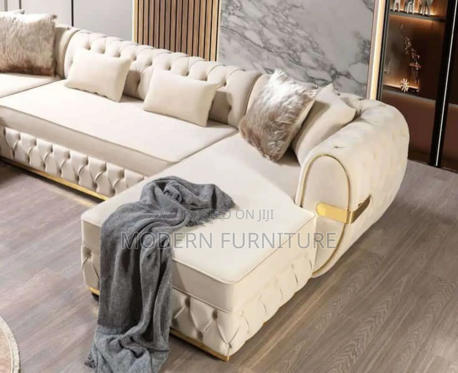 Chesterfield L Sofa Set of 7 Seaters