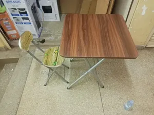 Foldable Reading Table With a Chair