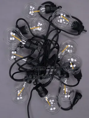 10 Warm Light String Party Bulbs - 5metres