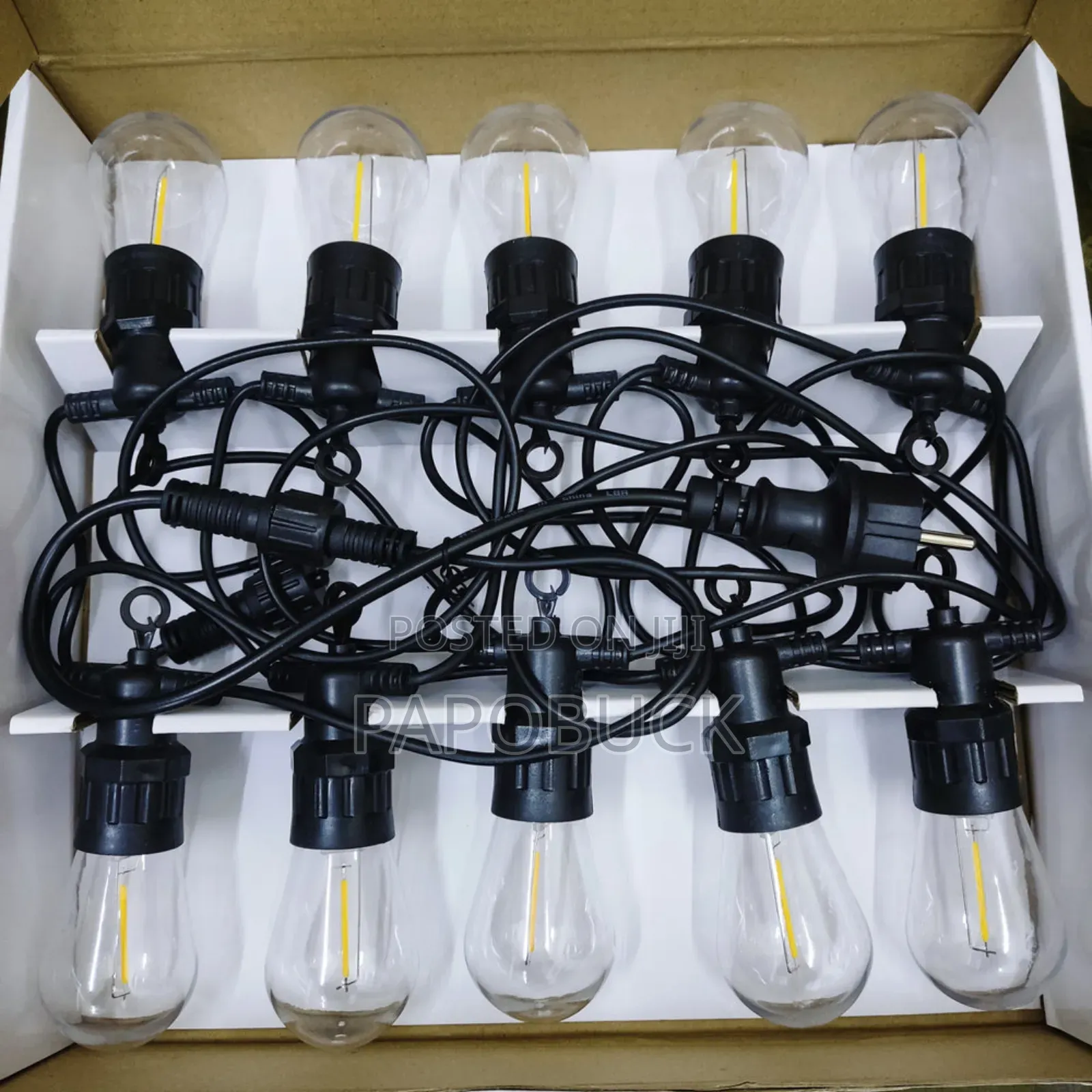 10 Warm Light String Party Bulbs - 5metres