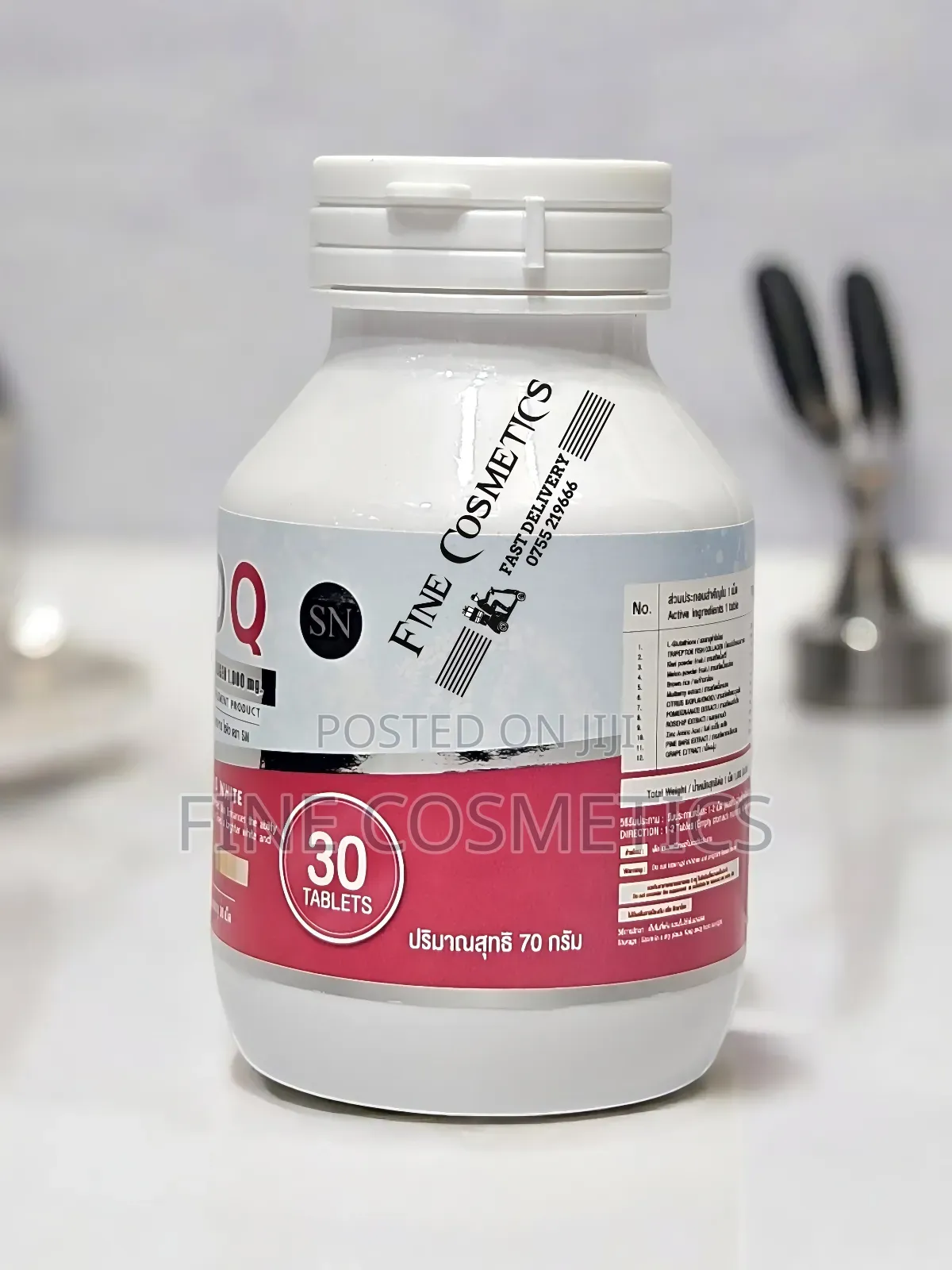 SOQ Glutathione + Collagen 10000mg Nano Skin Whitening Pills