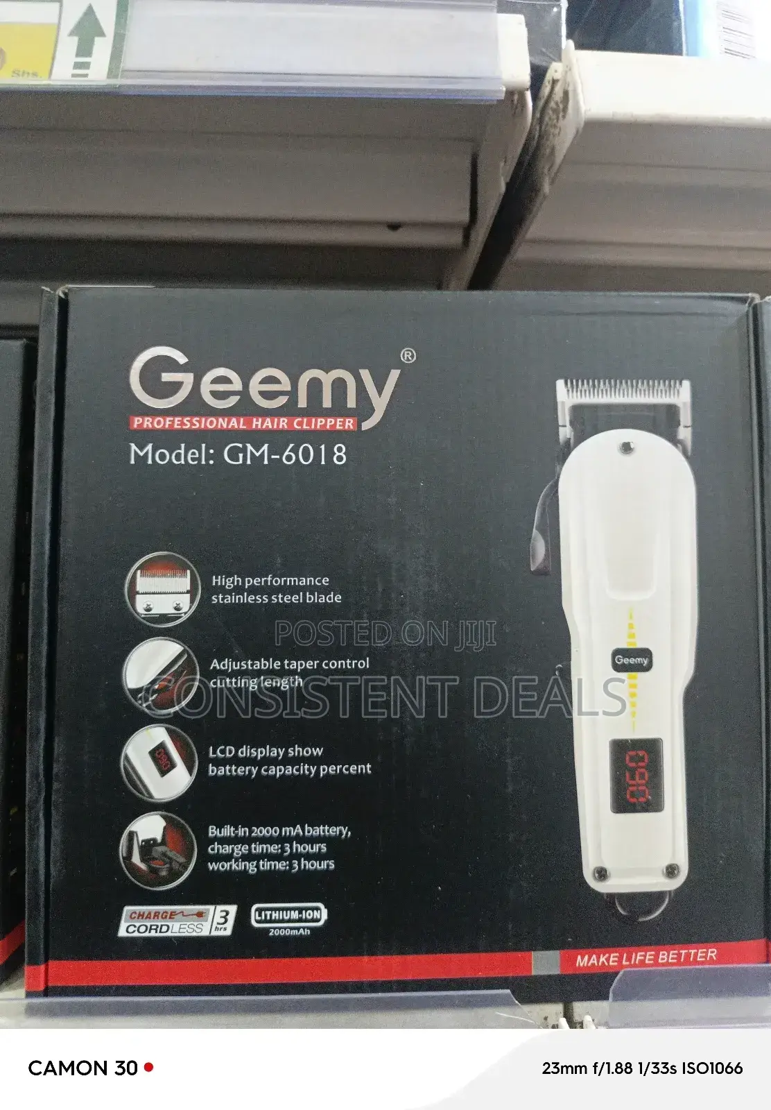 Geemy Rechargeable Hair Clipper