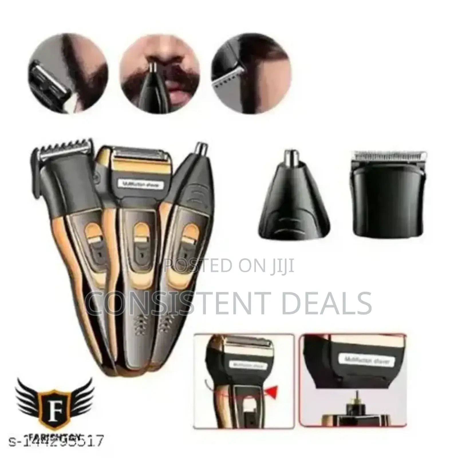 Geemy 3in1 Rechargeable Hair Shaver Kit
