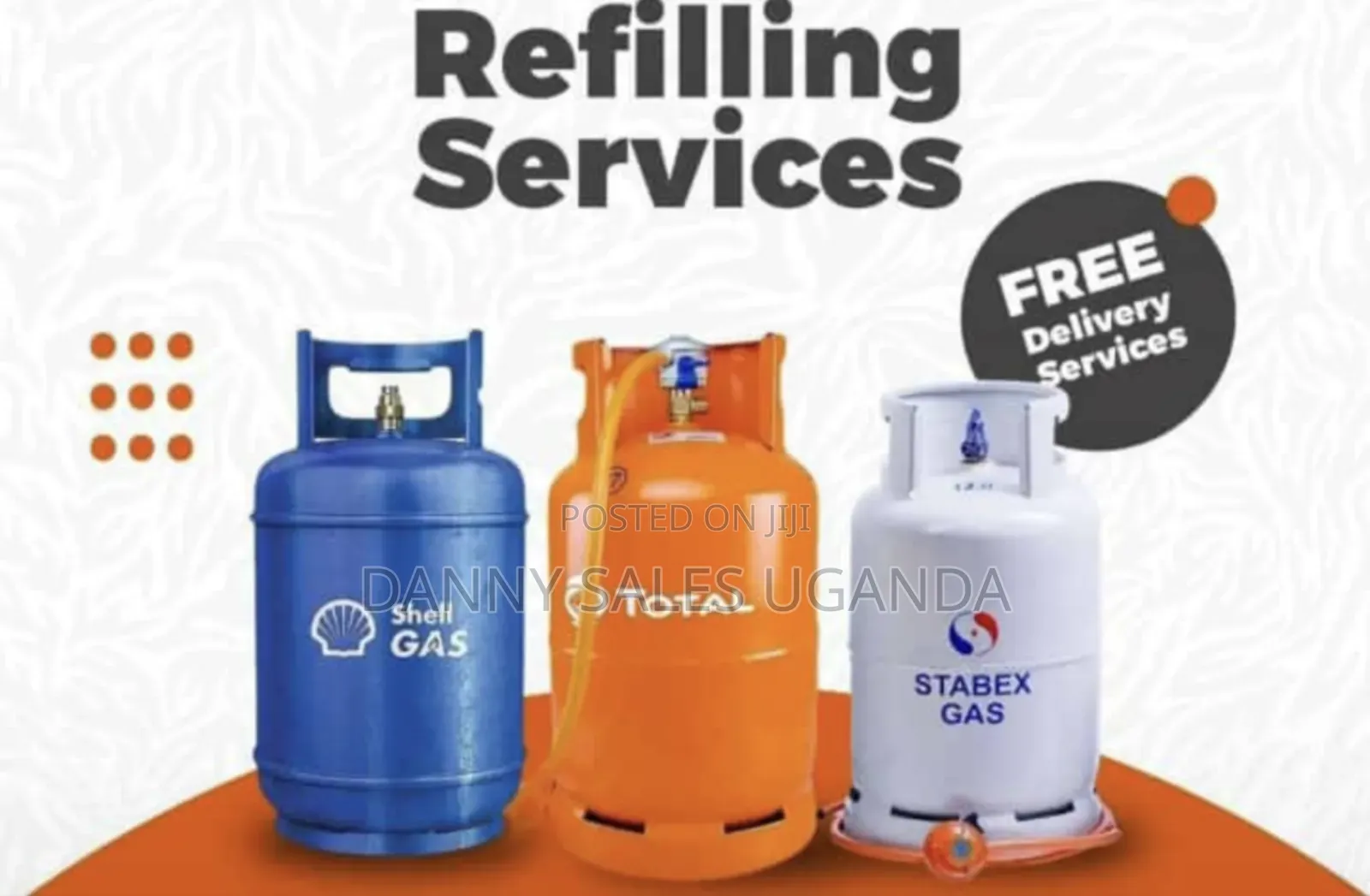 13kg and 12.5kg Stabex, Total Gas, Shell Gas Refilling