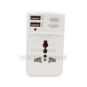 3 Pin/ UK Plug Universal + 2 Usb Adapter